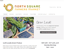 Tablet Screenshot of northsquarefarmersmarket.com